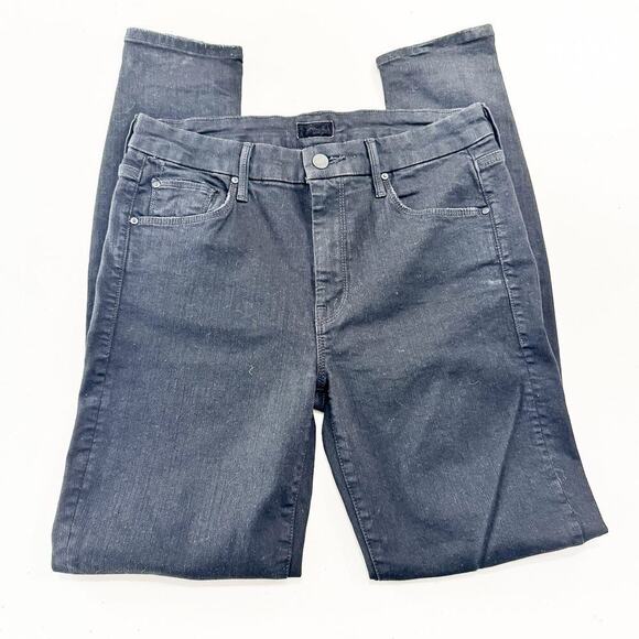 Mother The Looker Not Guilty Black Denim Jeans Stretchy Size 29 - Picture 2 of 9